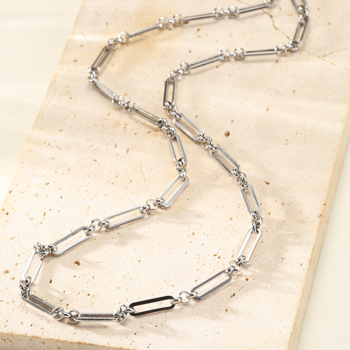 Paperclip Chain Necklace Waterproof